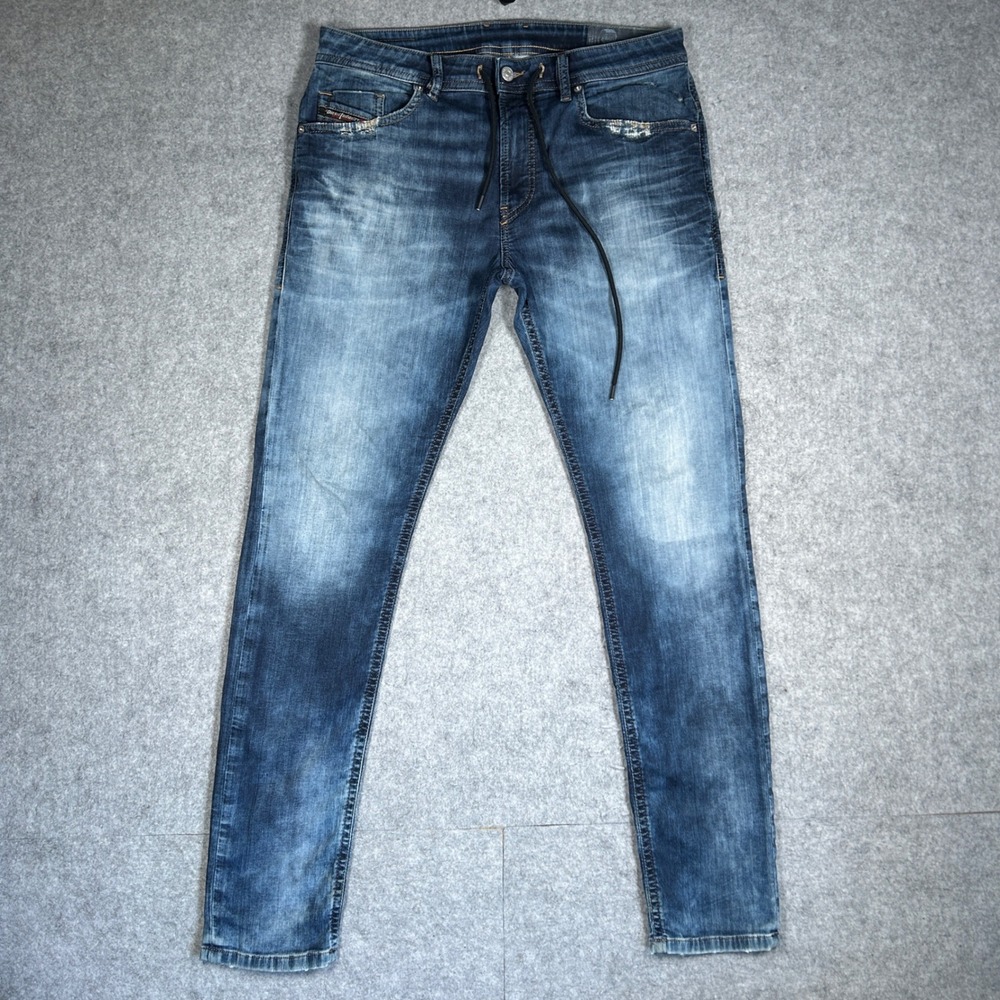Diesel Denim Jeans Mens 32 Blue Thommer CB-NE JoggJeans Slim Tapered Stretch